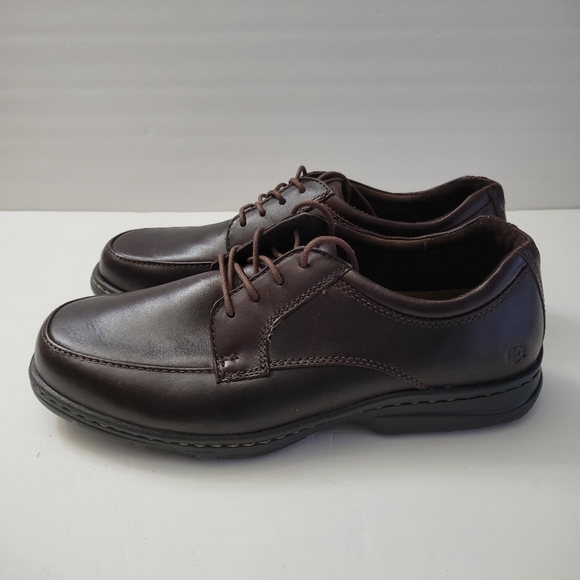 Dunham by New Balance Men's Lace-Up Light Weight Leather Brown Shoes Sz10 - Picture 3 of 9